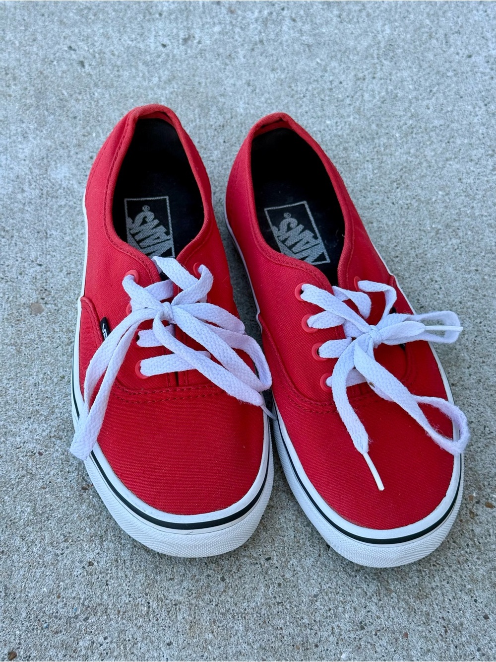 Vans Authentic Canvas Sneakers in Red